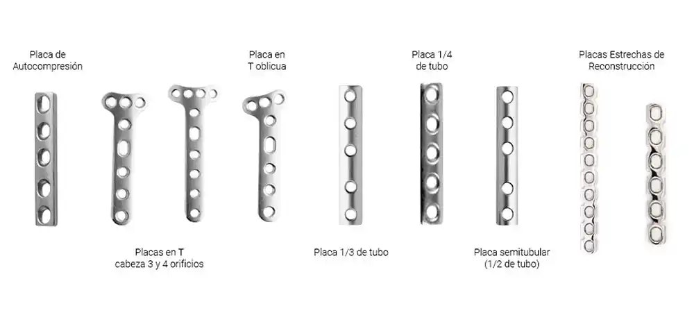 Placas DCP para Osteosíntesis